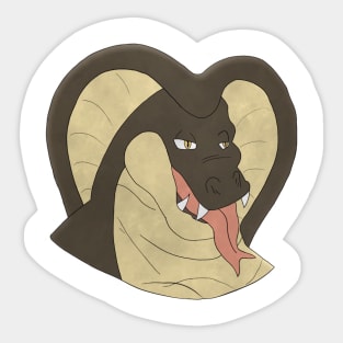 Anthro cobra face Sticker